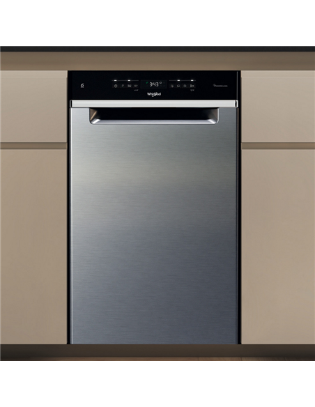 Mașină de spălat vase Whirlpool WH6UB10BS7A0X, Oțel inoxidabil