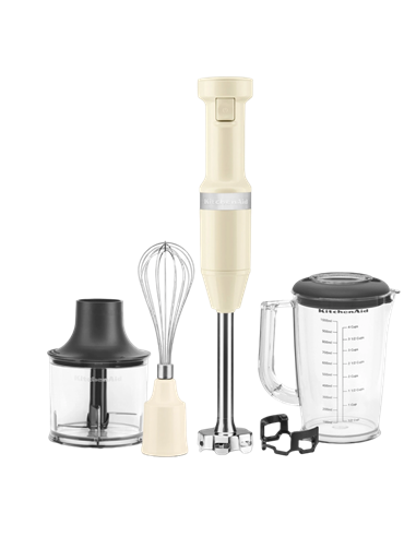 Blender de mână KitchenAid 5KHBV83EAC, Cremă
