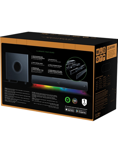 Sistem audio RAZER Leviathan V2, Negru