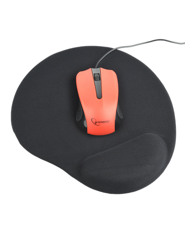 Mouse Pad Gembird MP-GEL-BK, 240mm x 220mm, Negru