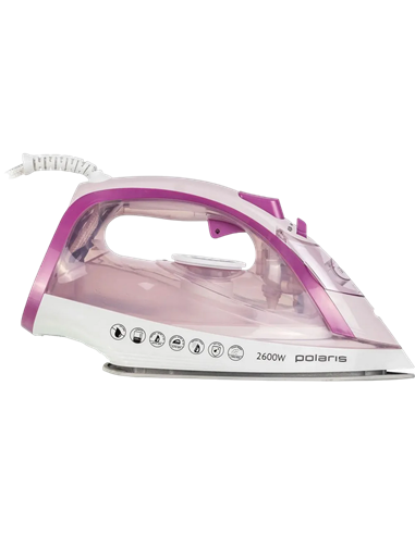 Fier de călcat Polaris PIR2668AK, 2600W, Roz