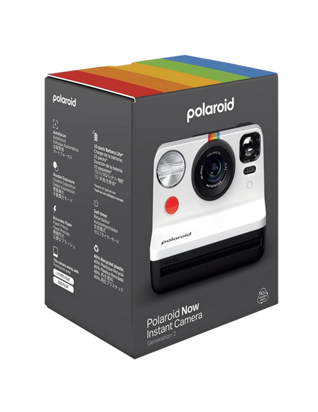 Фотоаппарат моментальной печати Polaroid Now Gen 2, Черный | Белый