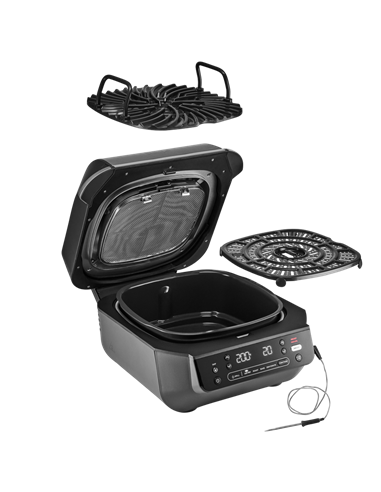 Grătar electric Ninja EG351EU, 1760W, Negru | Argintiu