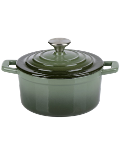 Кастрюля Alpina Cast Iron, 0,8л, 14см, Зелёный