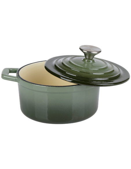Cratiță Alpina Cast Iron, 0,8L, 14cm, Verde