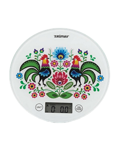 Cântar electronic de bucătărie Zelmer ZKS1611, Alb