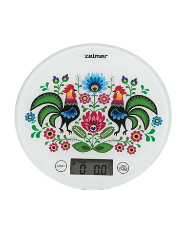 Cântar electronic de bucătărie Zelmer ZKS1611, Alb