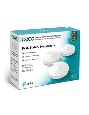 Домашняя Mesh Wi-Fi система TP-LINK Deco M5 (3-Pack), Белый