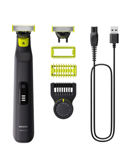 Trimmer pentru bărbați Philips QP6542/15 OneBlade Pro 360, Negru
