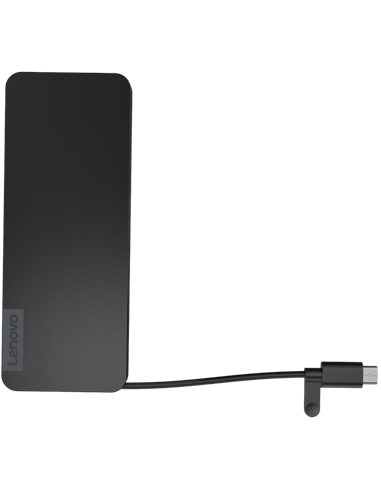 Док-станция Lenovo USB-C Slim Travel Dock, Черный