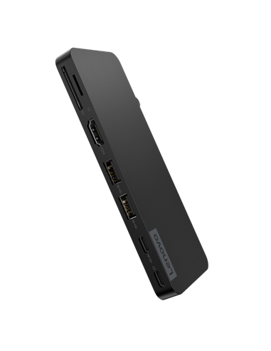 Док-станция Lenovo USB-C Slim Travel Dock, Черный