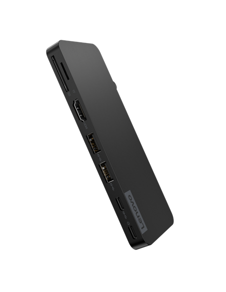 Док-станция Lenovo USB-C Slim Travel Dock, Черный