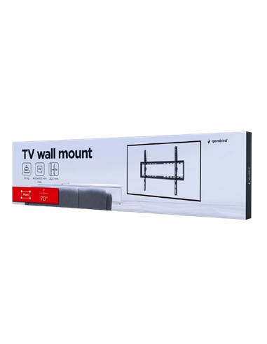 Suport fixat pe perete Gembird WM-70F-03, Negru