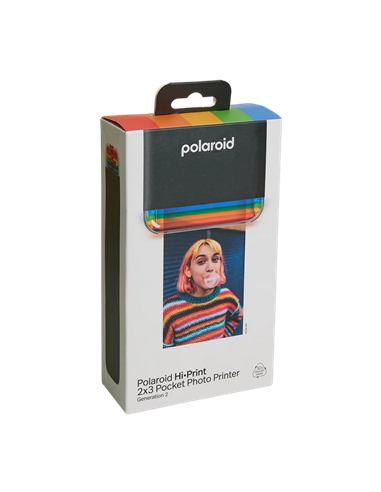 Imprimantă foto Polaroid Hi-Print 2x3 Generation 2 + Paper, 54 x 86 mm, Negru