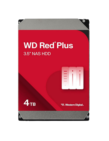 Жесткий диск Western Digital WD Red Plus, 3.5", 4 ТБ <WD40EFZZ>