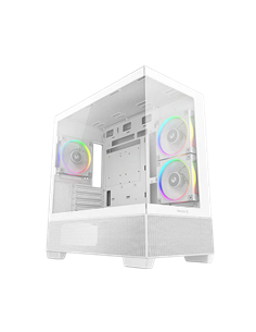 Carcasă PC Deepcool CG380 3F WH, Mini-Tower, Fără PSU, Alb