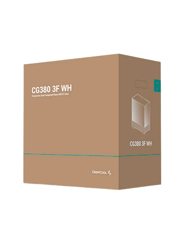 Carcasă PC Deepcool CG380 3F WH, Mini-Tower, Fără PSU, Alb