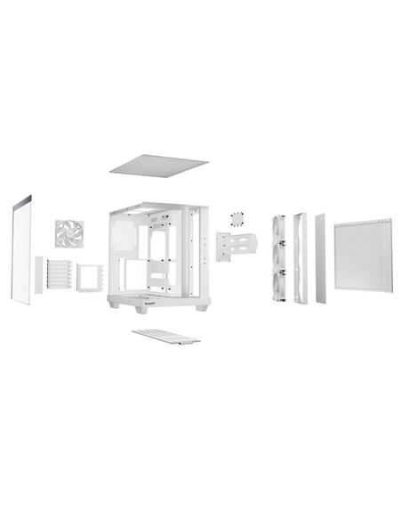 Компьютерный корпус be quiet! Ligh Base 500 LX White, Midi-Tower, Без блока питания, Белый