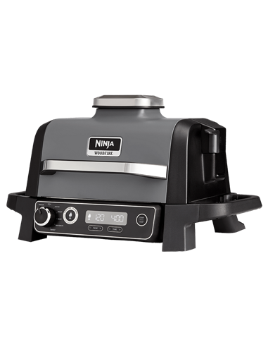 Grătar electric Ninja Woodfire OG701EU, 2400W, Gri