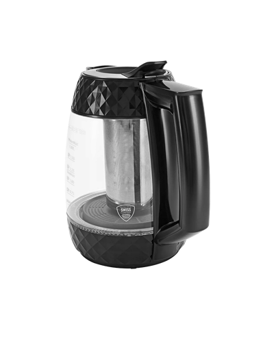 Fierbător electric Polaris PWK1823CGLD, Negru