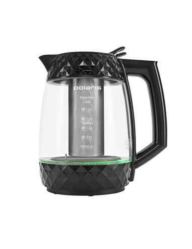 Электрочайник Polaris PWK1823CGLD, Чёрный