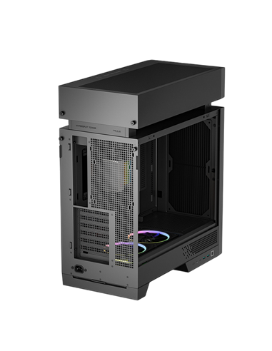 Carcasă PC Deepcool CL6600, Midi-Tower, Fără PSU, Negru