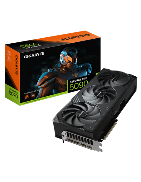 Видеокарта Gigabyte WindForce OC RTX5090, 32 ГБ GDDR7 512бит