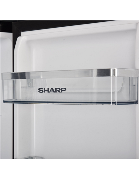 Frigider Sharp SJ-NFA35IHDAD-EU, Oțel inoxidabil