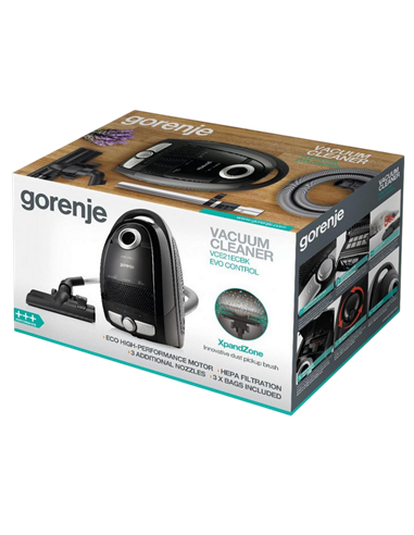 Пылесос Gorenje VCE21ECBK, Чёрный