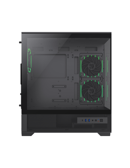 Carcasă PC Gamemax VISTA 2 AB, Midi-Tower, Fără PSU, Negru