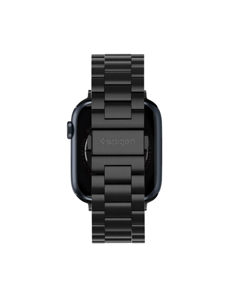 Curea pentru ceas Spigen Modern Fit, Oţel inoxidabil, Negru