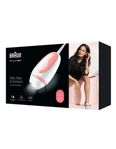 Фотоэпилятор Braun PL1014 Silk-expert Mini, Розовый | Белый