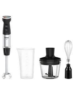Blender de mână Tefal HB673830, Negru | Oțel inoxidabil