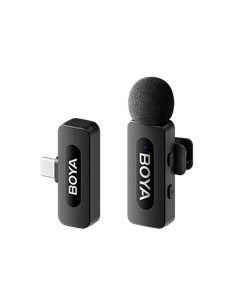 Microfon portabil pentru înregistrare vocală Boya BY-V10 V2.0, Fără fir, Negru