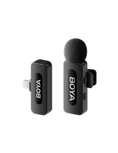 Портативный записывающий микрофон Boya BY-V1 V2.0, Беспроводной, Черный