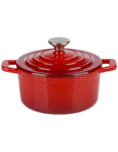 Cratiță Alpina Cast Iron, 0,8L, 15cm, Roșu