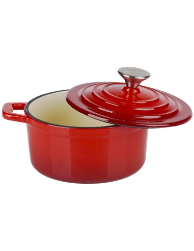 Кастрюля Alpina Cast Iron, 0,8л, 15см, Красный