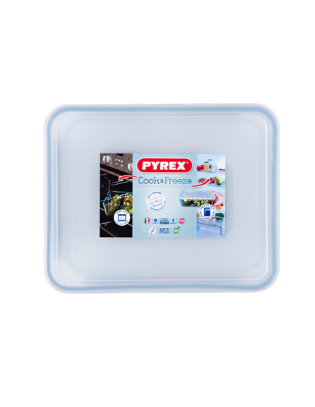 Tava de copt Pyrex 243P000, Transparent
