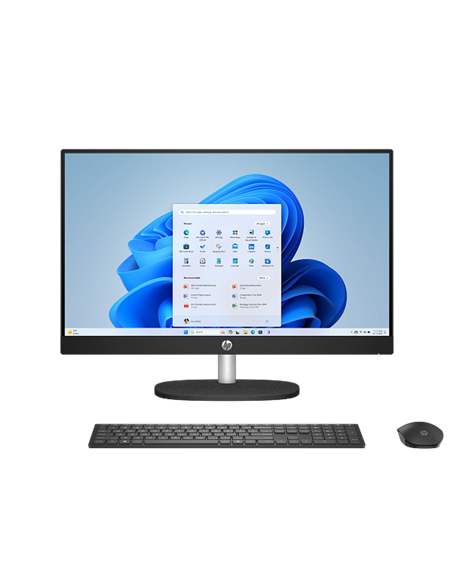 Моноблок HP 24-cr2088ci, 24", Intel Core Ultra 5 225U, 16Гб/512Гб, Без ОС, Чёрный