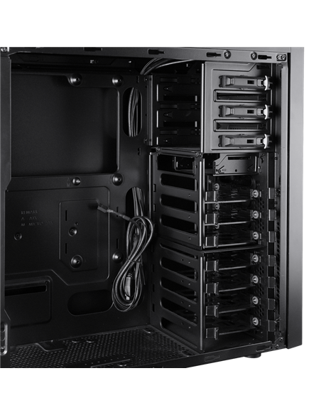 Компьютерный корпус Chieftec CW-01B-OP, Midi-Tower, Без блока питания, Чёрный
