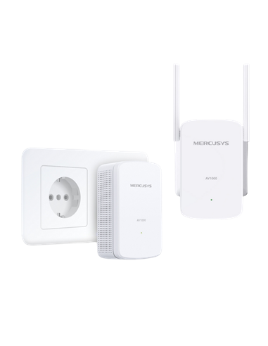Wi-Fi + Powerline адаптер MERCUSYS MP510 KIT, AV1000, 1000 Мбит/с, Белый