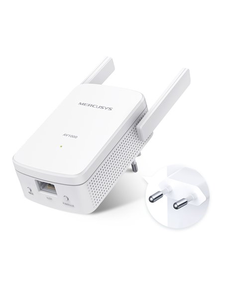 Wi-Fi + Powerline адаптер MERCUSYS MP510 KIT, AV1000, 1000 Мбит/с, Белый