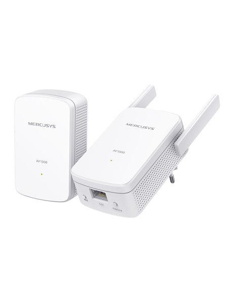 Wi-Fi + Powerline адаптер MERCUSYS MP510 KIT, AV1000, 1000 Мбит/с, Белый