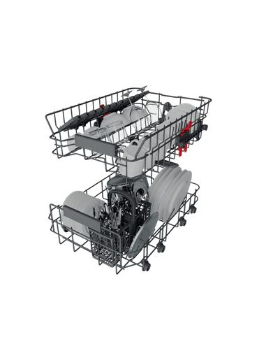 Посудомоечная машина Whirlpool WSIC 3M27, Серебристый