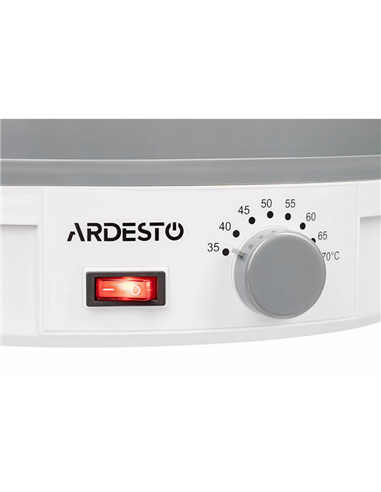 Deshidrator de fructe Ardesto FDB-5320, Alb
