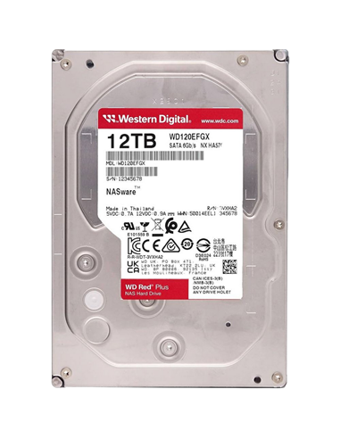 Unitate HDD Western Digital WD Red Plus, 3.5", 12 TB WD120EFGX