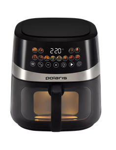 Friteuză cu aer cald Polaris PAF 8005W, Negru
