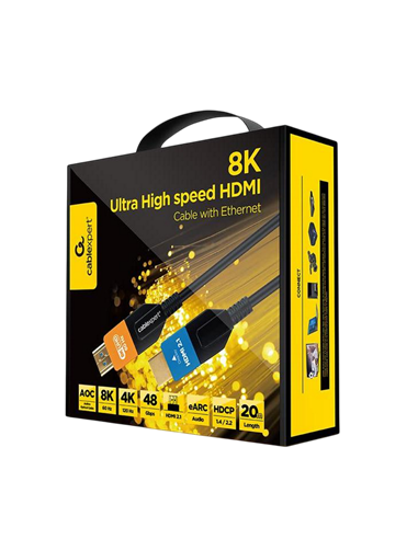 Видеокабель Cablexpert CC-HDMI8K-AOC-20M, HDMI - HDMI, 20м, Черный