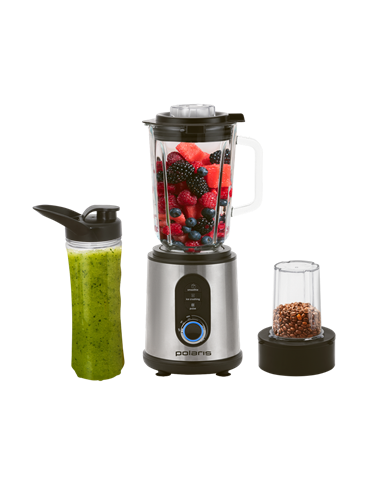 Blender staționar Polaris PTB 1834G, Oțel Inoxidabil | Negru