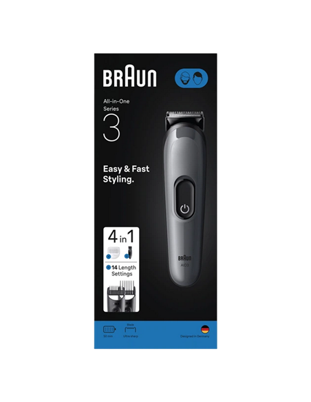 Мужской Триммер Braun AIO3500, Серый